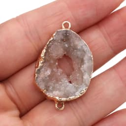 1PC LE SKY Natural Agates Pendants Charms Connector Pendants for Jewelry Making DIY Accessories Fit Necklaces