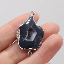 1PC LE SKY Natural Agates Pendants Charms Connector Pendants for Jewelry Making DIY Accessories Fit Necklaces