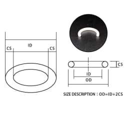 10' 20' Household Water Purifier Accessories Filter Bottle Universal Silicone Sealing O-Ring RO Membrane Shell Rubber Gasket