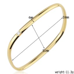 Closed Bangle Wear With A Circumference Less Than 17cm Crystal Titanium Steel Bracelet Love Bangle for Women Wedding Jewelry
