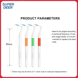 Fawnmum 0.6-1.2mm Interdental Brush For Teeth Cleaning Dentistry Between Teeth Oral Care Toothpick Dental Tool Floss Orthodontic