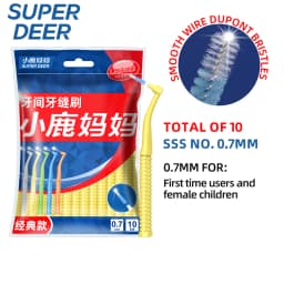 Fawnmum 0.6-1.2mm Interdental Brush For Teeth Cleaning Dentistry Between Teeth Oral Care Toothpick Dental Tool Floss Orthodontic