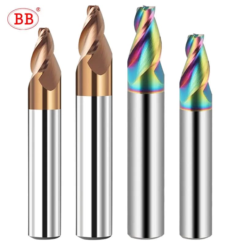 BB Carbide Tapered End Mill Angular CNC Machning Cutter Metal Router Bit 0.5 1 1.5 2 3 8 10 15 Degree