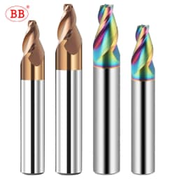 BB Carbide Tapered End Mill Angular CNC Machning Cutter Metal Router Bit 0.5 1 1.5 2 3 8 10 15 Degree