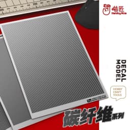 Hobby Mio 1/24 1/32 1/12 CB Series Twill Carbon Fiber Civil Model Water Sticker Etching Sheet Suitable for Various Model Cars
