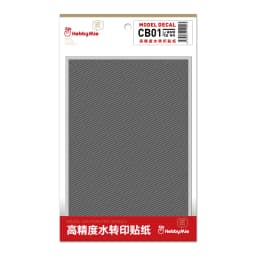 Hobby Mio 1/24 1/32 1/12 CB Series Twill Carbon Fiber Civil Model Water Sticker Etching Sheet Suitable for Various Model Cars