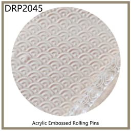Kitchen Accessories Bakery Dough Tools Fondant Decoration Acrylic Embossed 3D Rolling Pin With Pattern