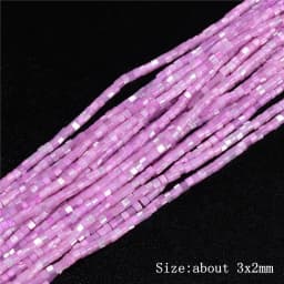 Colorful Natural Freshwater Shell Tube Beads Dyed Mother of Pearl Shell Loose Beads for Jewelry Making DIY Bracelet Necklace 15"