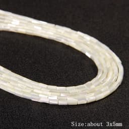 Colorful Natural Freshwater Shell Tube Beads Dyed Mother of Pearl Shell Loose Beads for Jewelry Making DIY Bracelet Necklace 15"
