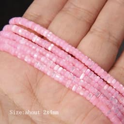 Colorful Natural Freshwater Shell Tube Beads Dyed Mother of Pearl Shell Loose Beads for Jewelry Making DIY Bracelet Necklace 15"