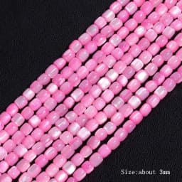 Colorful Natural Freshwater Shell Tube Beads Dyed Mother of Pearl Shell Loose Beads for Jewelry Making DIY Bracelet Necklace 15"