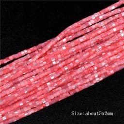 Colorful Natural Freshwater Shell Tube Beads Dyed Mother of Pearl Shell Loose Beads for Jewelry Making DIY Bracelet Necklace 15"