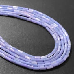 Colorful Natural Freshwater Shell Tube Beads Dyed Mother of Pearl Shell Loose Beads for Jewelry Making DIY Bracelet Necklace 15"