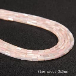 Colorful Natural Freshwater Shell Tube Beads Dyed Mother of Pearl Shell Loose Beads for Jewelry Making DIY Bracelet Necklace 15"