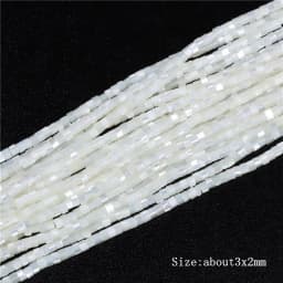 Colorful Natural Freshwater Shell Tube Beads Dyed Mother of Pearl Shell Loose Beads for Jewelry Making DIY Bracelet Necklace 15"