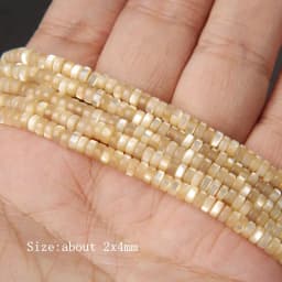 Colorful Natural Freshwater Shell Tube Beads Dyed Mother of Pearl Shell Loose Beads for Jewelry Making DIY Bracelet Necklace 15"