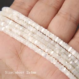 Colorful Natural Freshwater Shell Tube Beads Dyed Mother of Pearl Shell Loose Beads for Jewelry Making DIY Bracelet Necklace 15"