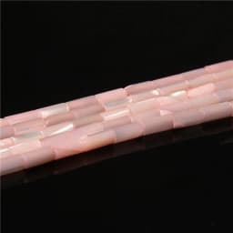 Colorful Natural Freshwater Shell Tube Beads Dyed Mother of Pearl Shell Loose Beads for Jewelry Making DIY Bracelet Necklace 15"