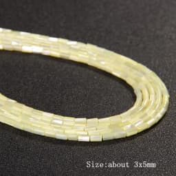 Colorful Natural Freshwater Shell Tube Beads Dyed Mother of Pearl Shell Loose Beads for Jewelry Making DIY Bracelet Necklace 15"