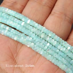 Colorful Natural Freshwater Shell Tube Beads Dyed Mother of Pearl Shell Loose Beads for Jewelry Making DIY Bracelet Necklace 15"