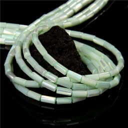 Colorful Natural Freshwater Shell Tube Beads Dyed Mother of Pearl Shell Loose Beads for Jewelry Making DIY Bracelet Necklace 15"