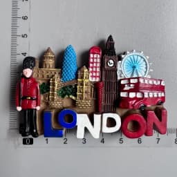 UK Tourist Souvenir British Refrigerator Sticker Manchester Oxford London Bus Big Ben Scotland Crafts Magnetic Fridge Decor