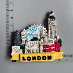 UK Tourist Souvenir British Refrigerator Sticker Manchester Oxford London Bus Big Ben Scotland Crafts Magnetic Fridge Decor