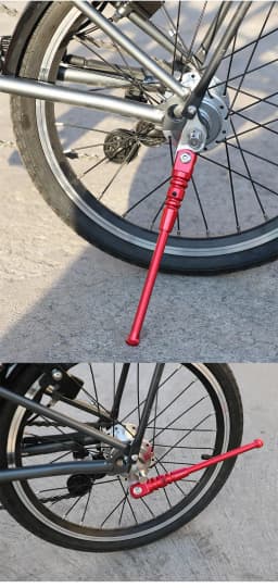 Litepro Folding Bike Part For Brompton Kickstand 349 16" Aluminum Alloy Kick Stand Black Red Gold Silver