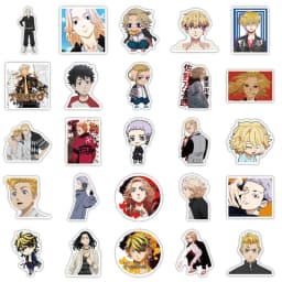 10/30/50pcs Tokyo Avengers Graffiti Waterproof Skateboard Travel Suitcase Phone Laptop Luggage Stickers Cute Kids Girl Toys