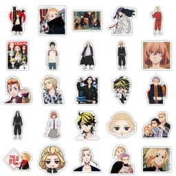 10/30/50pcs Tokyo Avengers Graffiti Waterproof Skateboard Travel Suitcase Phone Laptop Luggage Stickers Cute Kids Girl Toys