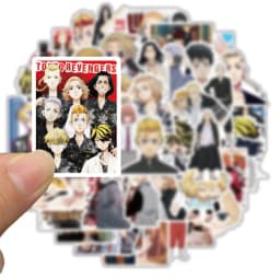 10/30/50pcs Tokyo Avengers Graffiti Waterproof Skateboard Travel Suitcase Phone Laptop Luggage Stickers Cute Kids Girl Toys
