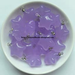 (1 lot = 10pcs )Star Shape Candys Color Acrylic Small Pendant Size 18mm 7 Colors For Jewelry Making DIY