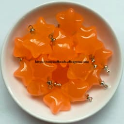 (1 lot = 10pcs )Star Shape Candys Color Acrylic Small Pendant Size 18mm 7 Colors For Jewelry Making DIY