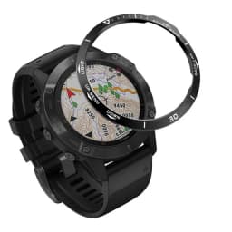 Stainless Steel Smartwatch Cover For Garmin Fenix 6x Pro 6 Sapphire 5 5 Plus Bezel Ring Adhesive Anti Scratch Protective Metal