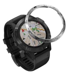 Stainless Steel Smartwatch Cover For Garmin Fenix 6x Pro 6 Sapphire 5 5 Plus Bezel Ring Adhesive Anti Scratch Protective Metal