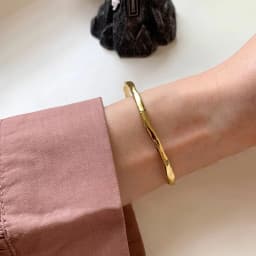 Foxanry Stamp Bracelet for Women New Trend Elegant Vintage Irregular Texture Bangles Girl Party Jewelry Lover Gift