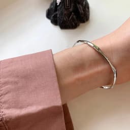 Foxanry Stamp Bracelet for Women New Trend Elegant Vintage Irregular Texture Bangles Girl Party Jewelry Lover Gift