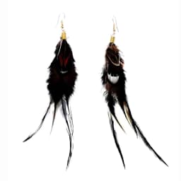 Bohemian Brown Blue Feather Tassel Earrings For Women New Indian Ethnic Long Drop Earrings Fashion Retro Christmas Jewelry