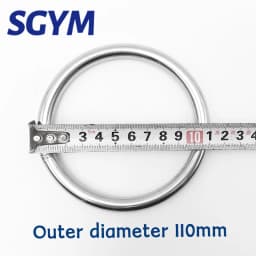 1pcs 304Stainless Steel Big O Ring 70/90/100/120/200/250mm Outer Diameter 8/10/12mm Thickness Strapping Welded Round Rings