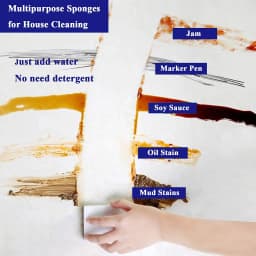 100*60*20mm Car Kitchen Shoes Cleaner Melamine Sponge Nano Dishwashing Magic Sponge Eraser for Bathroom Kitchen Office Cleaning