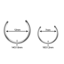 10Pcs/set G23 Titanium Screw Barbell Replacement Accessories Labret Eyebrow Tongue Piercing Nose Ear Studs Body Piercing Jewelry