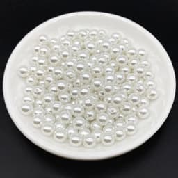 4 6 8 10mm Imitation Pearl Acrylic Beads Loose Spacer Round Bead Necklace Bracelet Pendant Earrings Jewelry Making DIY #Ro