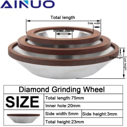 75/100/125/150mm Diamond Grinding Wheel Cup Grinding Wheel Grinding Tool for Polishing Milling Cutter Grinder Disc