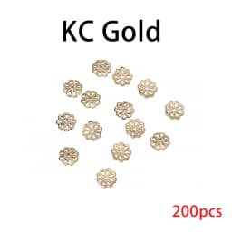 100/200pcs Filigree Hollow Flower Beads Caps Metal 7-14 mm End Spacer Charms Bead Caps For Diy Jewelry Making Accessories