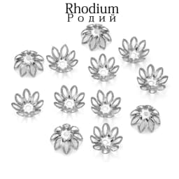 100/200pcs Filigree Hollow Flower Beads Caps Metal 7-14 mm End Spacer Charms Bead Caps For Diy Jewelry Making Accessories