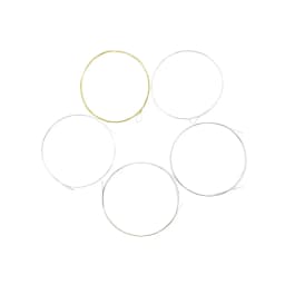5Pcs Banjo String Set Stainless Steel Coated Copper Alloy Wound String Banjo Parts Stringed Instrument Replacement Accessories