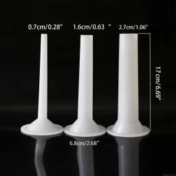 3pcs/set Grade Sausage Maker Funnel Filler Stuffer Filling Tubes DIY Manual O20 21 Dropshipping