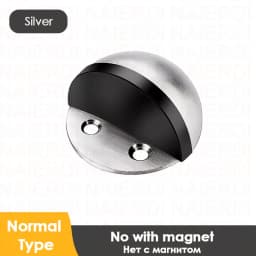 NAIERDI Magnet Door Stops Stainless Steel Door Holder Silver Magnetic Door Stopper Non-punch Doorstop Furniture Door Hardware