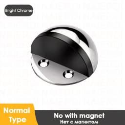 NAIERDI Magnet Door Stops Stainless Steel Door Holder Silver Magnetic Door Stopper Non-punch Doorstop Furniture Door Hardware