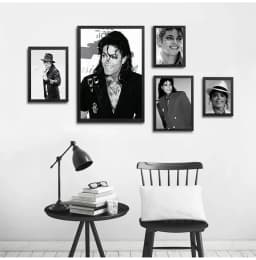 Michael Jackson posters Prints Black and white Wall Painting high Quality Decor Poster Wall Painting Home Decoration